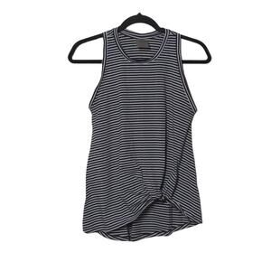 DYI Black and White Striped Tank Top – Size S (approx.)